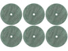 22.2mm - 7/8 inch Green Medium 180 Grit Polishing Wheels - USA - 6pc - widgetsupply.com
