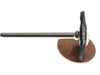19mm - 3/4 inch Black FIRM Nylon Wheel Brush - 1/8 inch shank - widgetsupply.com