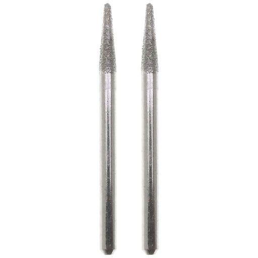03.1mm - 1/8 inch 240 Grit Cone Diamond Burr - 1/8 inch shank - widgetsupply.com