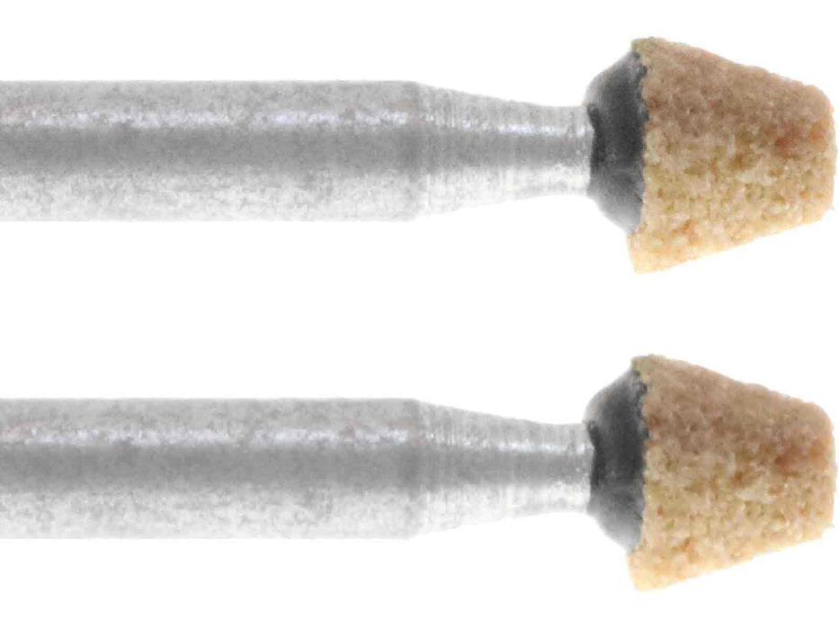 04.4mm - 11/64 x 3/32 inch Cone Grinding Stone - 1/8 inch shank - widgetsupply.com