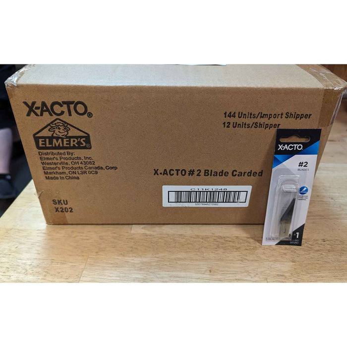 X-ACTO #2 - X202 Large Fine Point Knife Blades - 5pc