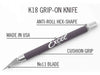 Excel K18 GREY Soft Grip Knife USA - 16023 - widgetsupply.com