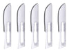 No 10 Stainless Steel Scalpel Blade - Small End - 5pc - widgetsupply.com