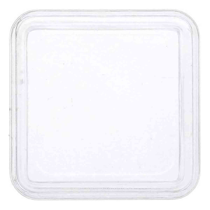 31.8mm - 1 1/4 inch Square Stacking Containers - 12 Lids - 12pc - widgetsupply.com