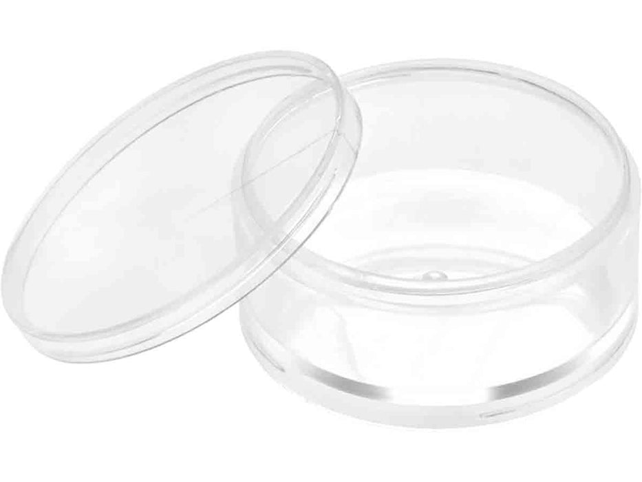 70mm - 2 3/4 inch Round Containers - Screw On Lid - 4pc - widgetsupply.com