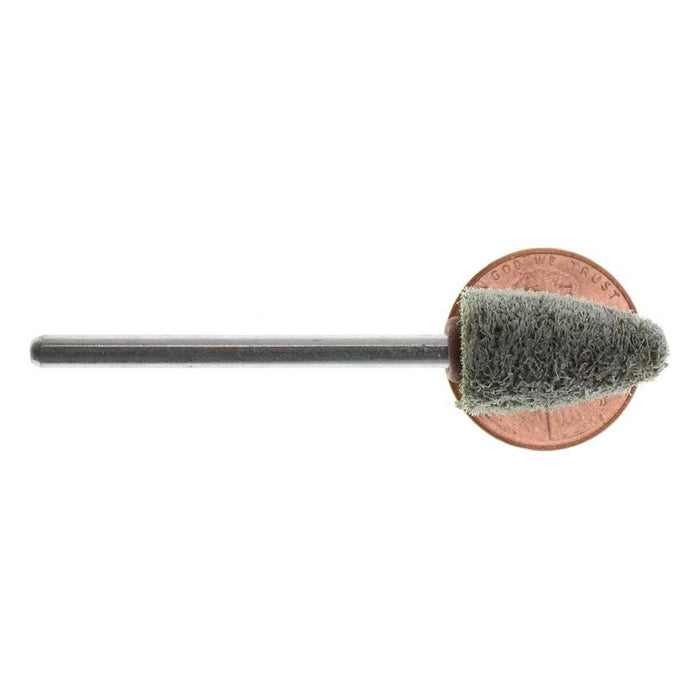 09.5mm - 3/8 inch Medium Flame Abrasive Buffing Point - 1/8 inch shank - widgetsupply.com