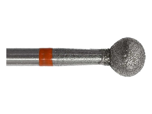 05 x 4.7mm Round Diamond Bur - 60 grit  - 3/32 inch shank - widgetsupply.com