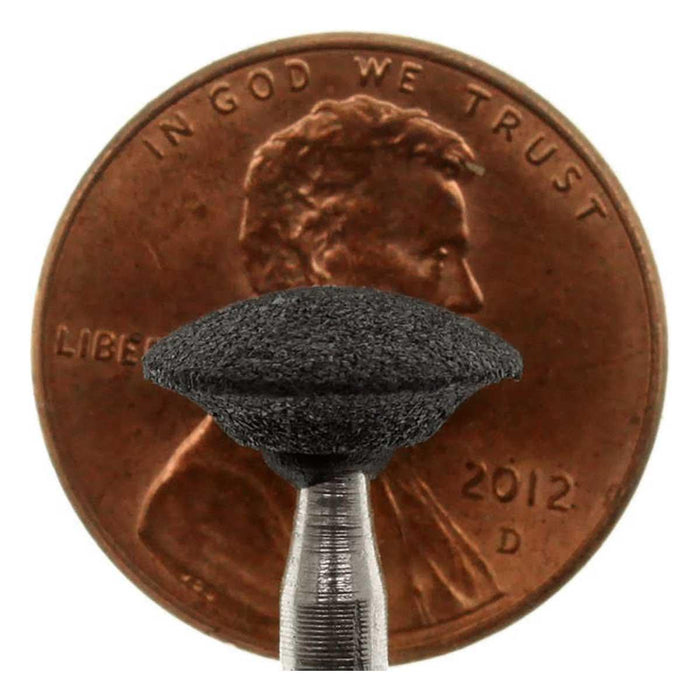 11.1mm - 7/16 inch Black Grinding Wheel - 1/8 inch shank - 5pc - widgetsupply.com