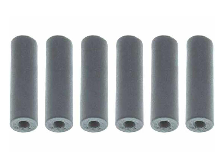 06.4mm - 1/4 x 7/8 inch 220 grit Polishing Cylinders - USA - 6pc - widgetsupply.com