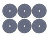 22.2mm - 7/8 inch Blue Fine 220 Grit Polishing Wheels - USA -  6pcs - widgetsupply.com