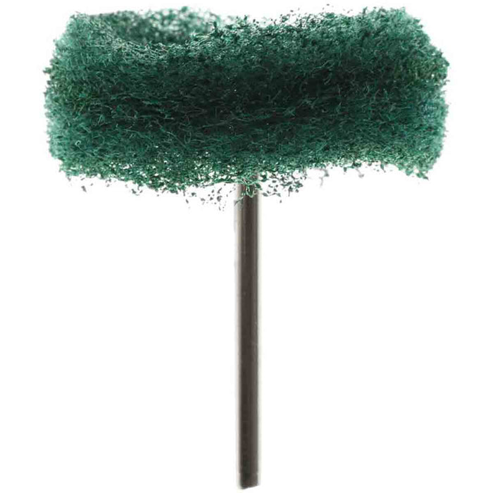 38mm - 1.5 inch 180 Grit Abrasive Buffing Wheel - 1/8 inch shank - widgetsupply.com
