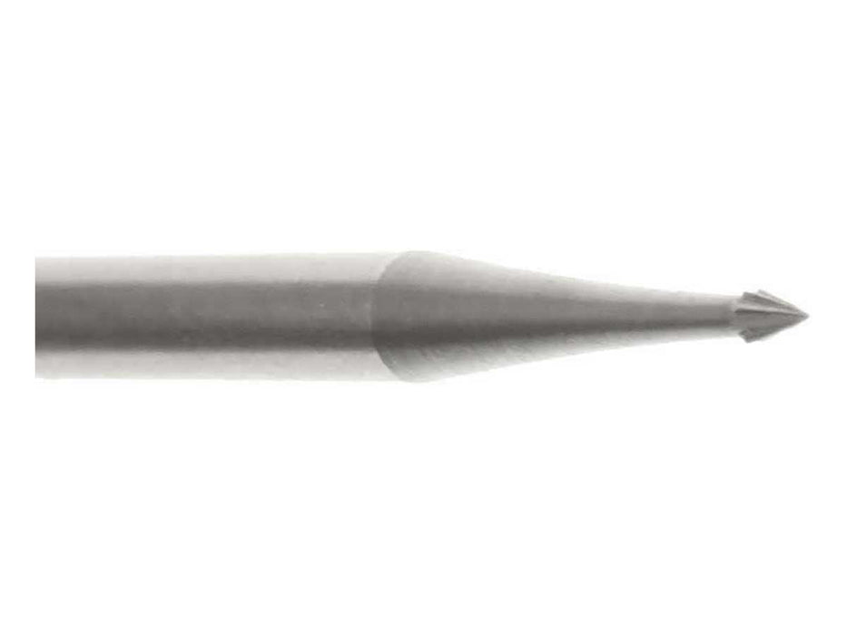 01.2mm Steel Cone Bur - Germany - 3/32 inch shank - widgetsupply.com