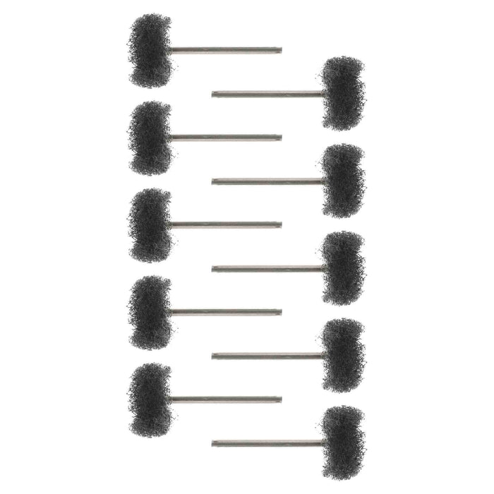 22mm - 7/8 inch 600 Grit Abrasive Buffing Wheel - 10pc - 1/8 inch shank - widgetsupply.com