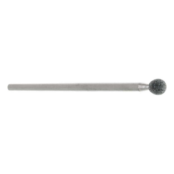 04.8mm - 3/16 inch 100 Grit Round Grey Grinding Stone, USA, 3 inch shank - widgetsupply.com