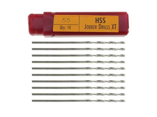 No 55 HSS Twist Drill Bits - Made in UK - 10pc - widgetsupply.com