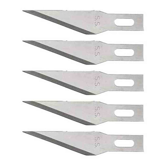 Excel 20021 #21 Stainless Steel Knife Blades - USA - 5pc - widgetsupply.com