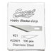 Excel 22621 #21 (11SS) Stainless Steel Knife Blades - USA - 100pc - widgetsupply.com