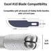 Excel 22610 #10 Curved Edge Hobby Blades - USA - 100pc - widgetsupply.com