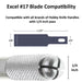 Excel 23017 #17 Small Chisel Knife Blade - USA - 15pc - widgetsupply.com
