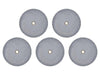 22.2mm - 7/8 inch Grey Heatless Cool Wheels - 1/16 inch hole - 5pc - widgetsupply.com