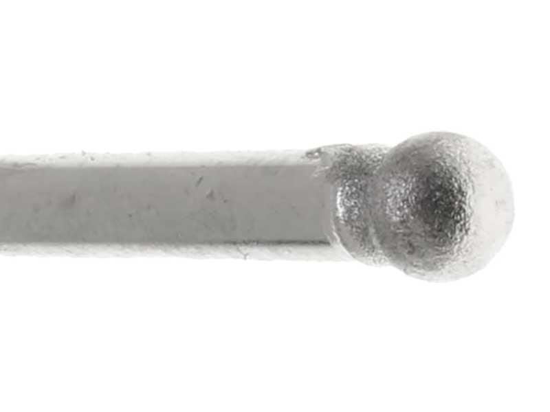 04.0mm - 5/32 inch 400 Grit Round Diamond Burr - 1/8 inch shank - widgetsupply.com