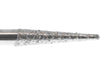 03.2 x 15mm 150 Grit Cone Diamond Burr - 1/8 inch shank - widgetsupply.com
