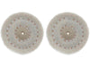 25.4mm - 1 inch Muslin Cloth Buffing Wheels - 10pc - 1/16 inch hole - widgetsupply.com
