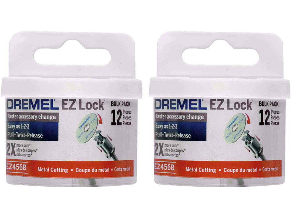 Dremel EZ456B EZ Lock Cut-off Wheels - Cuts Metal - 12pc