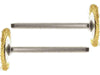 19mm - 3/4 inch Brass Wheel Brush - 1/8 inch shank - 36pc - widgetsupply.com