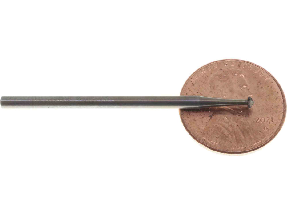 01.5mm Steel 90 degree Hart Bur - 3/32 inch shank - Germany - widgetsupply.com