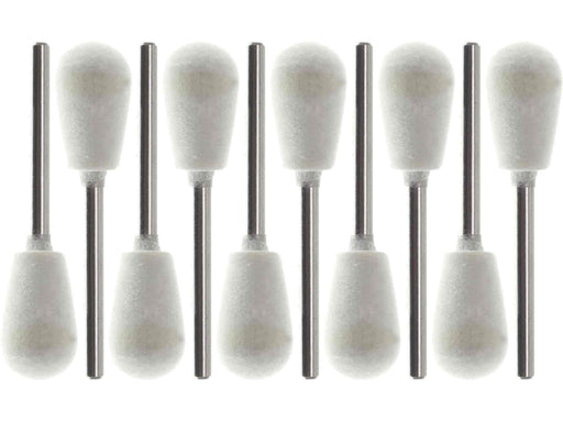 07.9mm - 5/16 X 5/8 inch Inverted Cone Hard Felt Bob - 1/8 inch shank - widgetsupply.com