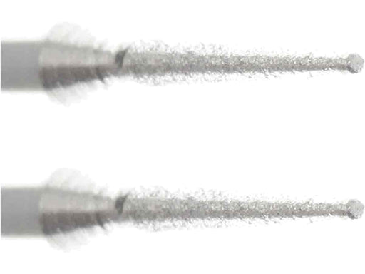 01.6mm - 1/16 x 7/16 inch 600 Grit Cone Diamond Burr - 1/8 inch shank - widgetsupply.com