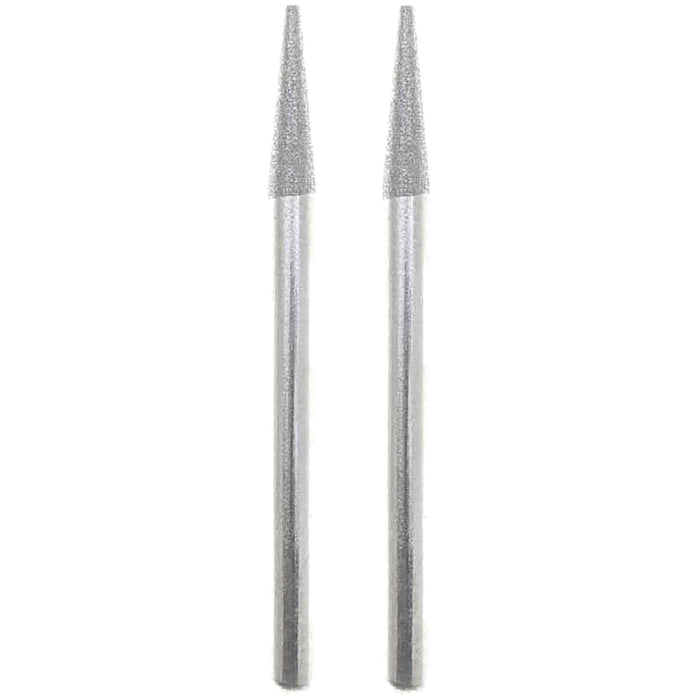 03.2mm - 1/8 x 1/2 inch 600 Grit FE Cone Diamond Burr - 1/8 inch shank - widgetsupply.com