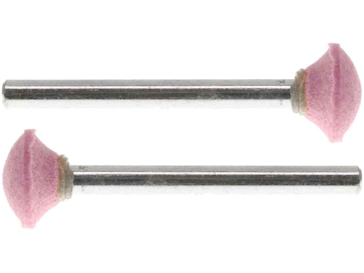 09.5mm - 3/8 inch Pink Domed Grinding Wheel - 1/8 inch shank - widgetsupply.com