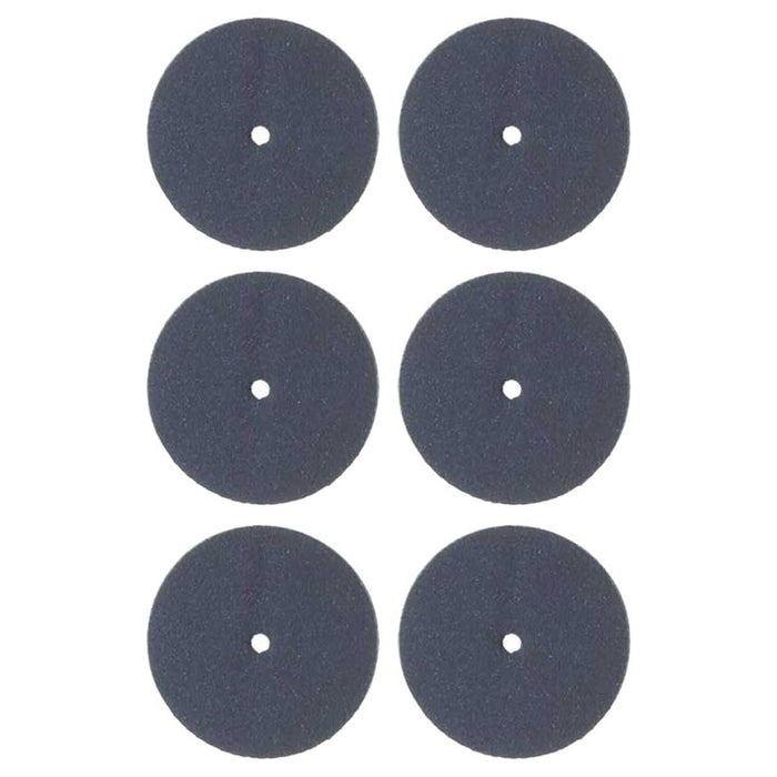 22.2mm - 7/8 inch Blue Fine 220 Grit Polishing Wheels - USA - 6pc - widgetsupply.com