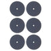 22.2mm - 7/8 inch Blue Fine 220 Grit Polishing Wheels - USA - 6pc - widgetsupply.com