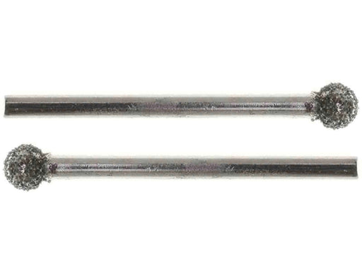 06mm 40 Grit Round Diamond Burr - 1/8 inch shank - widgetsupply.com