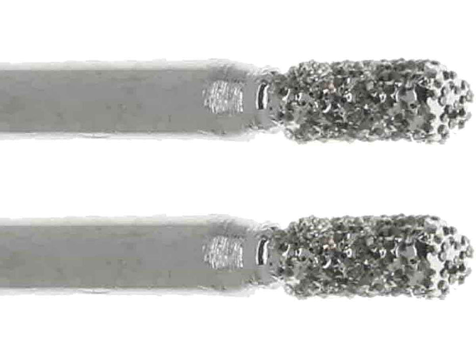 03.2mm 40 Grit Cylinder Diamond Burr - 1/8 inch shank - widgetsupply.com