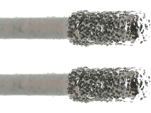 03.6mm 40 Grit Rounded Cylinder Diamond Burr - 1/8 inch shank - widgetsupply.com