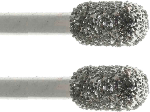 05.4mm 40 Grit Rounded Cylinder Diamond Burr - 1/8 inch shank - widgetsupply.com