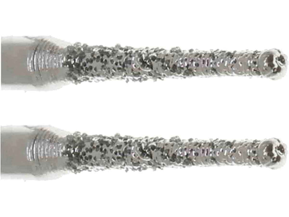 02.1mm 40 Grit Cone Diamond Burr - 1/8 inch shank - widgetsupply.com
