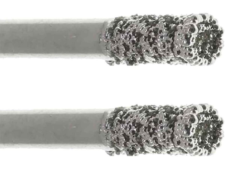 03.5mm 40 Grit Cylinder Diamond Burr - 1/8 inch shank - widgetsupply.com