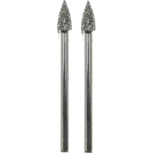 04.9mm 40 Grit Flame Diamond Burr - 1/8 inch shank - widgetsupply.com