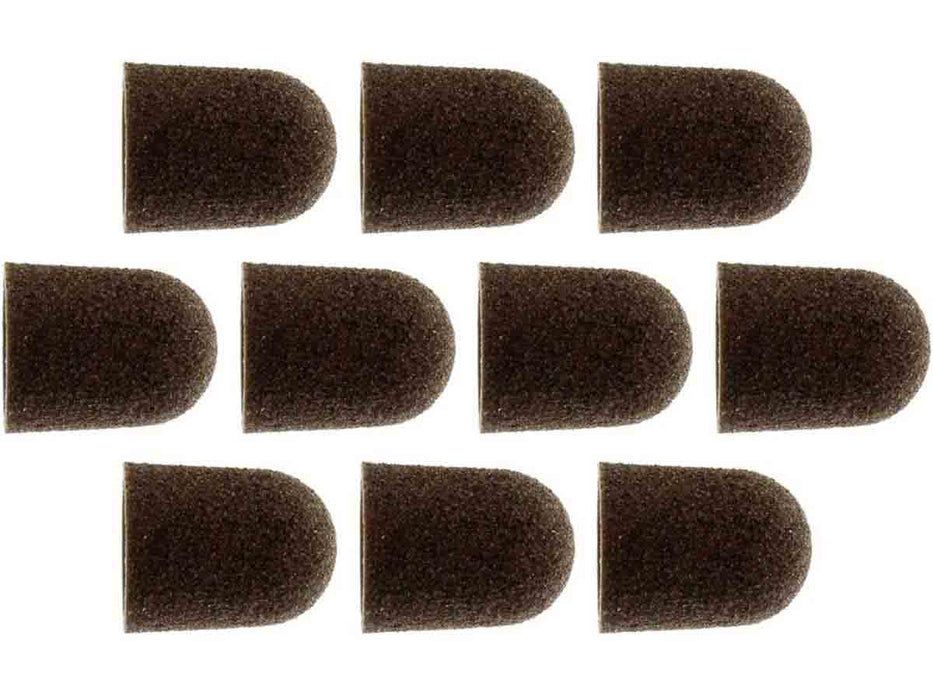 10 x 15mm 120 grit Sanding Caps - 100pc - widgetsupply.com