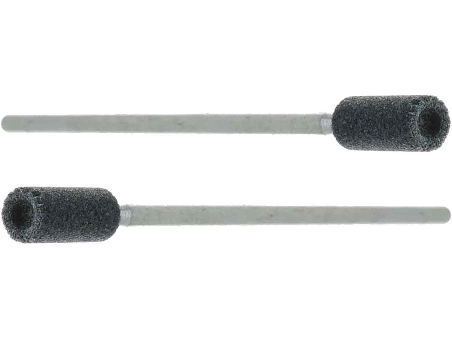 06.4mm - 1/4 inch 100 Grit Grey Dished Cylinder Grinding Stone, USA, 3 inch shank - widgetsupply.com