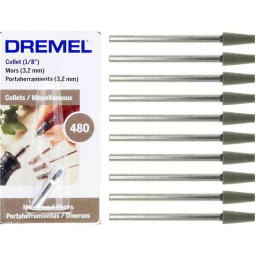 10pc Cone Silicon Carbide Grinding Stone and Dremel 480 Collet - widgetsupply.com