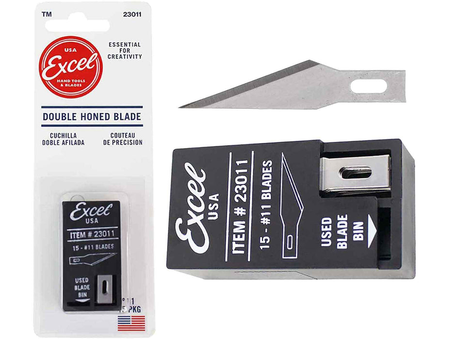 #17 Excel 23017 Small Chisel Knife Blade - USA - 15pc