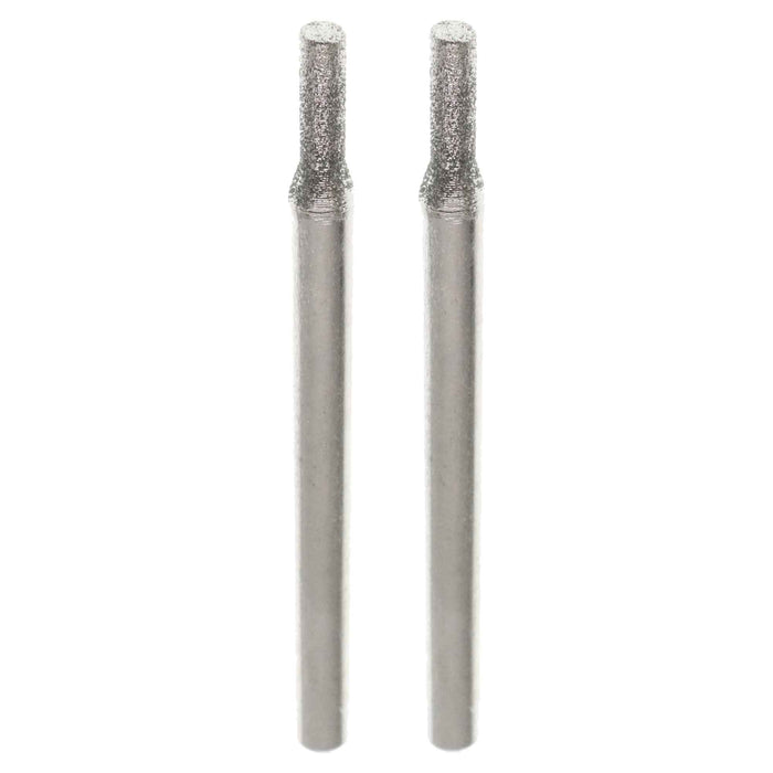 02.2mm 150 Grit Cylinder Diamond Burr - 1/8 inch shank - widgetsupply.com