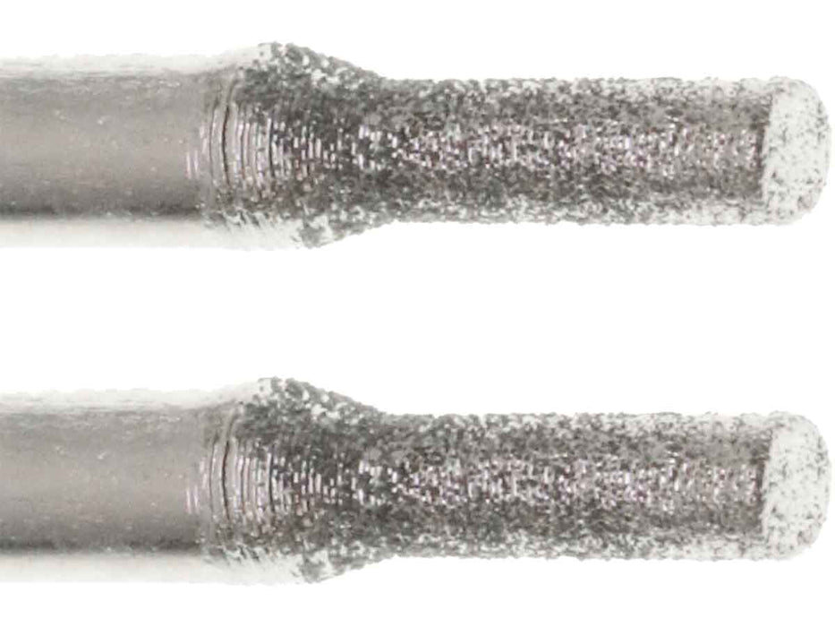 02.2mm 150 Grit Cylinder Diamond Burr - 1/8 inch shank - widgetsupply.com
