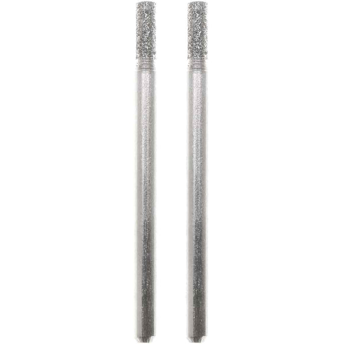 02.7mm 150 Grit Cylinder Diamond Burr - 1/8 inch shank - widgetsupply.com